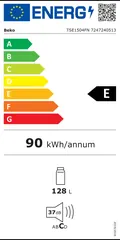 Étiquette énergie du Beko TSE1504FN