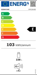 Étiquette énergie du Signature SFM238VBE