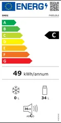 Étiquette énergie du Smeg FAB5LBL6