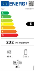Étiquette énergie du Haier HCR3818DNMM
