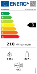 Étiquette énergie du Schneider SCMD362HNF-XD