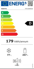 Étiquette énergie du Vedette VFD330NFDW