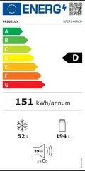 Étiquette énergie du Frigelux RFDP246RCD