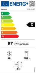 Étiquette énergie du Samsung RR70H39CDT