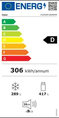 Étiquette énergie du Haier HCR59F18DNMM