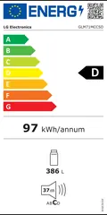 Étiquette énergie du LG GLM71MCCSD