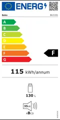 Étiquette énergie du Beko BU1101